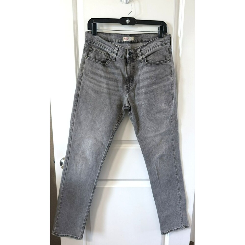 Levi's Signature Slim Jeans Mens 32x32 Grey Charcoal Slim Fit Stretch